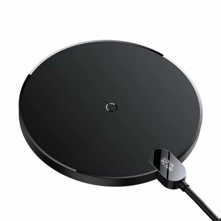 Brezžična polnilna postaja Baseus 15W QC črn, CCED000001