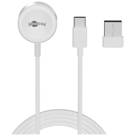 Polnilec GOOBAY Apple Watch 2,5W, USB-C,USB-A, bel