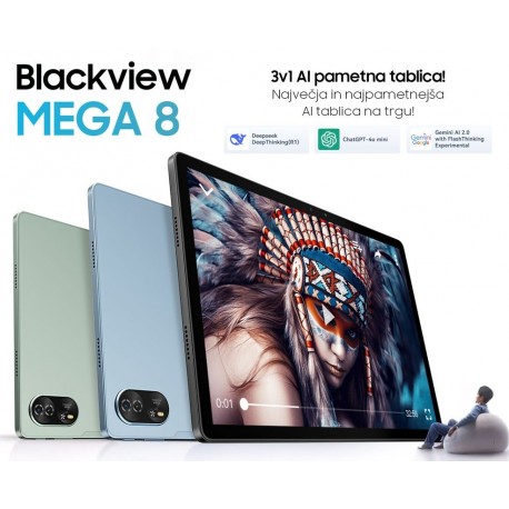 Tablični računalnik Blackview MEGA 8, LTE, 12GB, 256GB