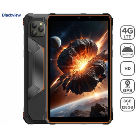 Tablični računalnik Blackview Active 5, LTE, 8GB, 128GB, črno-oranžen