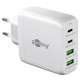 Polnilec GOOBAY 68W QC, 2x USB-C, 2x USB-A, bel