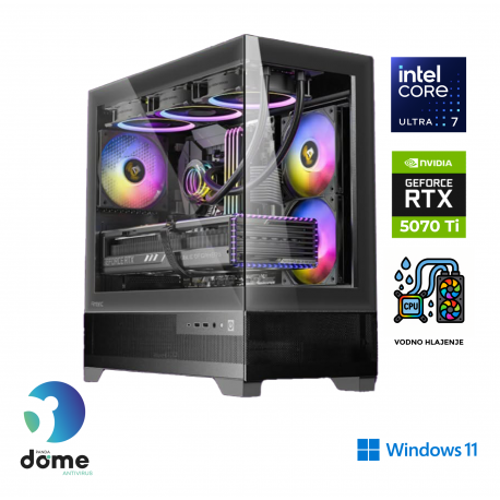 Računalnik ANNI Gamer Extreme Lite U7 265F / RTX 5070 Ti / 32 GB / 2 TB / W11H