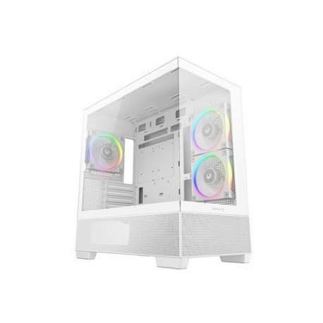 Ohišje DeepCool CG380 3F, mATX, Midi-Tower, kaljeno steklo, belo
