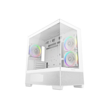 Ohišje DeepCool CG380 3F, mATX, Midi-Tower, kaljeno steklo, belo