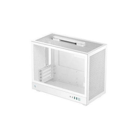 Ohišje DeepCool CH160 PLUS WH, ITX, Micro-ATX, kaljeno steklo, belo