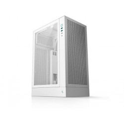 Ohišje DeepCool CH170 PLUS WH, ITX, Micro-ATX, kaljeno steklo, belo