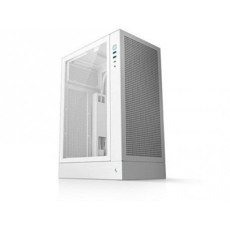 Ohišje DeepCool CH170 PLUS WH, ITX, Micro-ATX, kaljeno steklo, belo