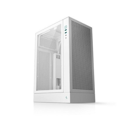 Ohišje DeepCool CH170 PLUS WH, ITX, Micro-ATX, kaljeno steklo, belo