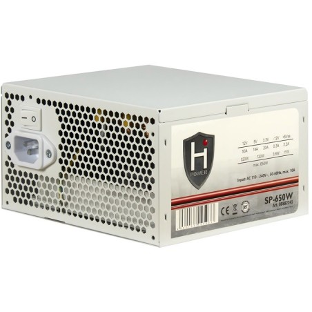 Napajalnik INTER-TECH HIPOWER SP-650W, ATX, bel – bulk pakiranje