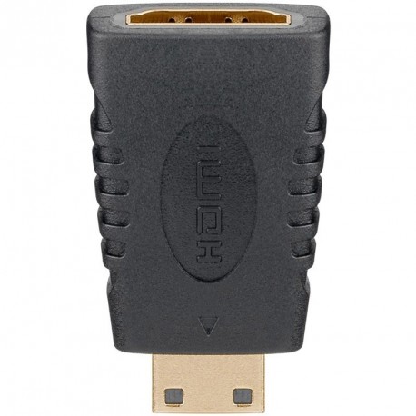 Adapter GOOBAY miniHDMI na HDMI, črn