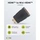Adapter GOOBAY miniHDMI na HDMI, črn