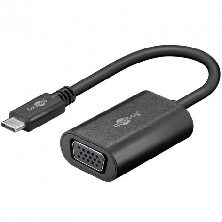 Adapter GOOBAY USB-C na VGA, črn