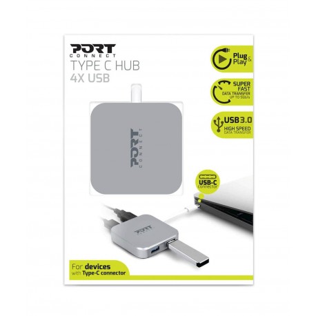 Adapter PORT USB-C v 4x USB-A