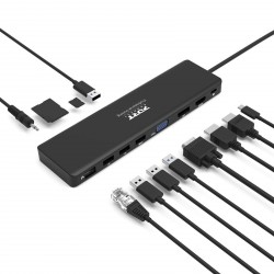 Priklopna postaja PORT (USB-A, USB-C, HDMI, LAN, SD, mSD, Avdio)