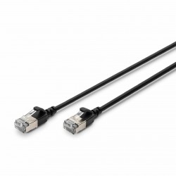 Mrežni kabel Digitus patch slim FTP CAT.6A, 0,5m, črn