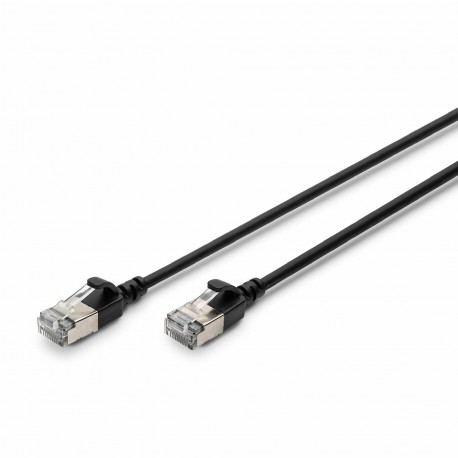 Mrežni kabel Digitus patch slim FTP CAT.6A, 1m, črn