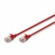 Mrežni kabel Digitus patch slim FTP CAT.6A, 1m, rdeč