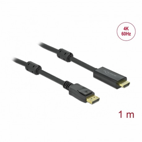 Kabel Delock DisplayPort-HDMI, 1m