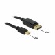Kabel Delock miniDisplayPort-DisplayPort, 0.5m, črn