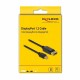 Kabel Delock miniDisplayPort-DisplayPort, 0.5m, črn
