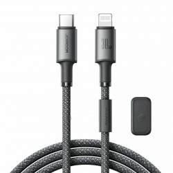 Kabel Joyroom USB-C v Lightning 30W črn pleten 1,2m