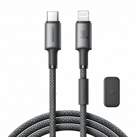 Kabel Joyroom USB-C v Lightning 30W črn pleten 1,2m