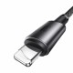 Kabel Joyroom USB-C v Lightning 30W črn pleten 1,2m
