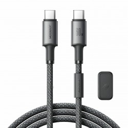 Kabel Joyroom USB C-C črn pleten z magnetom, 1.2m