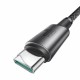 Kabel Joyroom USB C-C črn pleten z magnetom, 1.2m