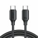 Kabel Joyroom USB C-C 60W črn, 1m