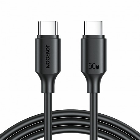 Kabel Joyroom USB C-C 60W črn, 1m
