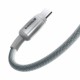 Kabel Baseus USB C-C 100W 20V 5A pleten siv, 2m