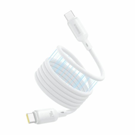 Kabel Baseus USB C-C 240W PicoGo silikonski bel, 1m