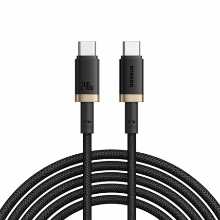 Kabel Baseus USB C-C 40W Dura Fast pleten črn, 1m