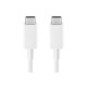 Kabel Samsung USB C-C, QC 5A, bel, 1.8m