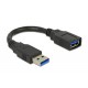 Kabel USB 3.0 podaljšek A-A M/Ž 0.15m