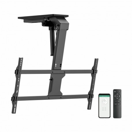 Stropni nosilec za TV SBOX CPLB-M0748, motoriziran, črn