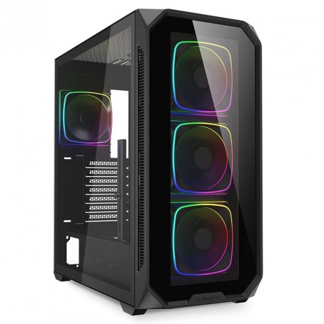 Ohišje Sharkoon AK5G RGB, midiATX, črno