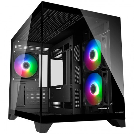 Ohišje COUGAR FV150 Mini RGB, Mid tower, črno