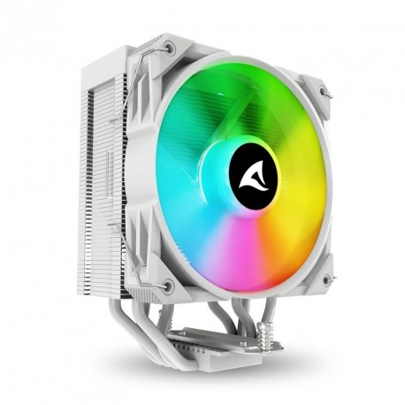 Hladilnik za procesor Sharkoon A40 RGB, 120mm, PWM, bel