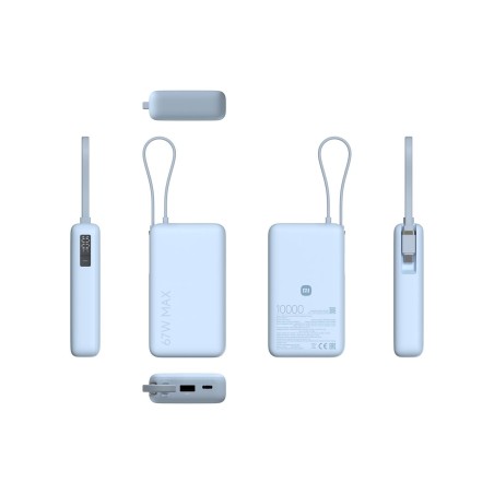 Prenosna baterija Powerbank Xiaomi 10000, 67W, 10000 mAh, modra