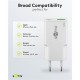 Polnilec Goobay 30W GaN Multiport 1x USB-C PD, 1x USB-A QC, bel