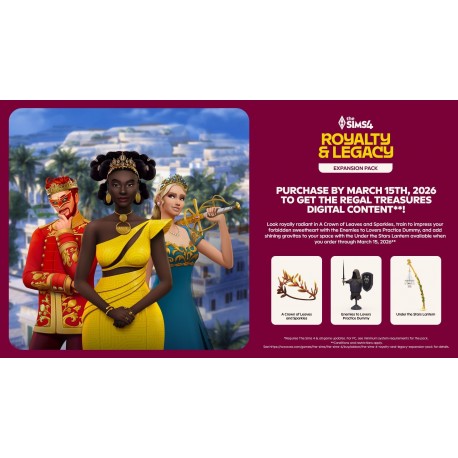Igra The Sims 4: Royalty & Legacy (EP21) (PC)