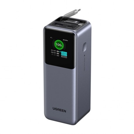 Prenosna baterija Powerbank Ugreen 55987B, 20.000mAh, 165W, z zaslonom