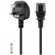 Kabel GOOBAY IEC UK, 250V(AC), 1,5m, črn