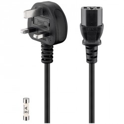 Kabel GOOBAY IEC UK, 250V(AC), 1,5m, črn