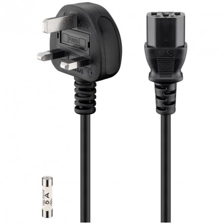 Kabel GOOBAY IEC UK, 250V(AC), 1,5m, črn