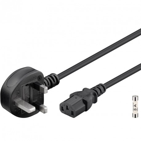 Kabel GOOBAY IEC UK, 250V(AC), 1,5m, črn