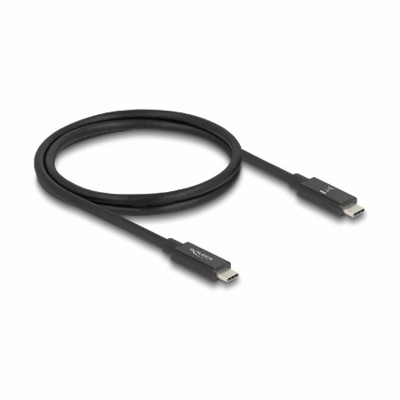 Kabel Delock USB-C 16K 60Hz 240W 80GB, črn, 1m