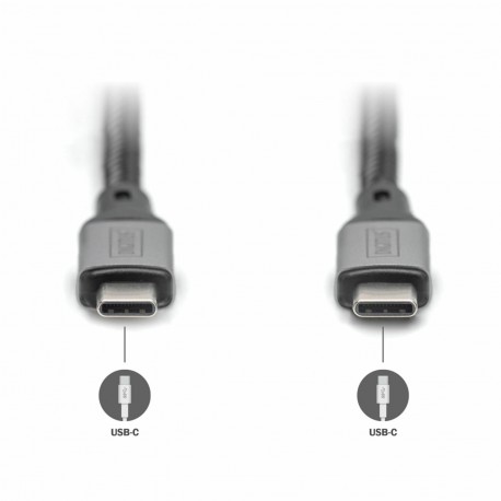 Kabel Digitus USB 4.0 C-C 8K 60Hz 100W črn, 3m